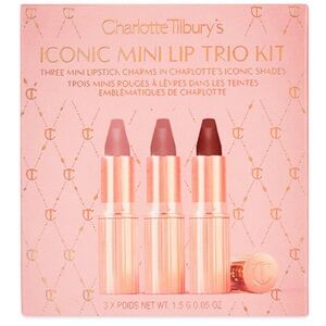 Charlotte Tilbury Lipstick Trio - Pillowtalk, Supermodel, Walk of no shame